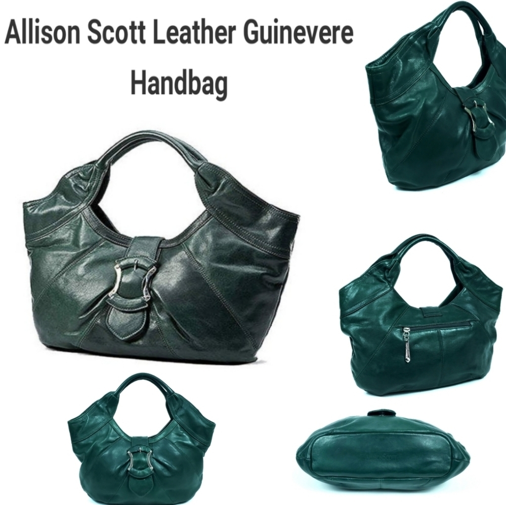 Allison Scott hunter leather handbag.  NWT